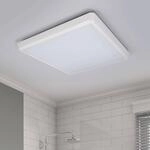 Arcchio LED-Deckenleuchte Augustin, 40 x 40 cm, wei&szlig;, IP54