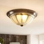 Lindby LED-Deckenleuchte Henja, altmessing, &Oslash; 32 cm, dimmbar