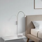 LED-Wandleuchte Justi, nickelfarben, H&ouml;he 52 cm, Metall