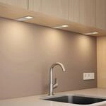 Arcchio LED-Unterbaulampen Nortra, 3er-Set, grau, alufarben