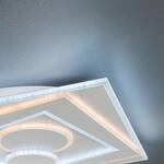 LED-Deckenleuchte Ratio, dimmbar, zwei Kreise