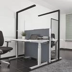 Arcchio LED-B&uuml;ro-Stehlampe Jolinda, schwarz, 4000K, Sensor