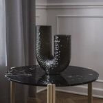 AYTM Vase Arura, schwarz, H&ouml;he 40 cm, Breite 34 cm, Glas