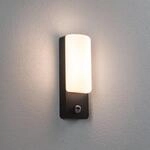 Paulmann LED-Au&szlig;enwandlampe Bonnie, Alu, anthrazit, Sensor