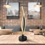 LED-Tischlampe Geronimo, H&ouml;he 47 cm, schwarz/Holzoptik
