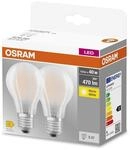 LED-Lampe E27 4W 827 Classic A GLFR matt 2er-Set