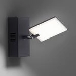 LED-Wandleuchte PURE Mira, black pearl, CCT