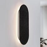 Paulmann LED-Wandleuchte Tulga, 45 x 20 cm, anthrazit, Filz