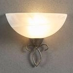 Lindby Wandleuchte Mohija, 25 cm, schwarz/gold, Glas, E27