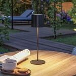 Paulmann LED-Akku-Tischlampe Tuni, schwarz, Kunststoff, IP44