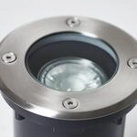 Bodeneinbauleuchte Itch, &Oslash; 11 cm, edelstahl, Metall