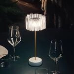 Slamp Accord&eacute;on Battery Tischlampe prisma/wei&szlig;
