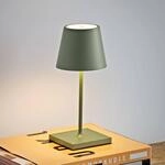 LED-Akkutischlampe Nuindie mini, USB-C, salbeigr&uuml;n, dimmbar