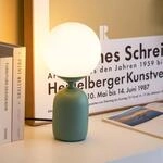 Pauleen Glowing Charm Tischlampe, Keramikfu&szlig; gr&uuml;n