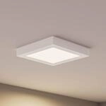 Prios LED-Deckenleuchte Alette, wei&szlig;, 22,7 cm 24W, dimmbar