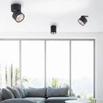 LED-Deckenleuchte PURE Nola, einflammig, schwarz