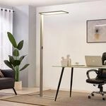 Prios LED-B&uuml;rostehleuchte Taronis, silber, 195 cm, dimmbar