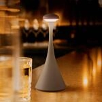 LED-Akkutischleuchte Nudrop mini, graphitgrau, IP54, dimmbar