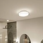 Paulmann Luena LED-Deckenleuchte, IP44, chrom, &Oslash; 25 cm