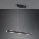 LED-H&auml;ngelampe Helios, schwarz, h&ouml;henverstellbar dimmbar CCT