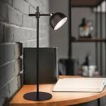 LED-Akku-Tischlampe Maxima, schwarz, H&ouml;he 41 cm, Kunststoff