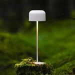 LED-Akku-Tischlampe Lille, H&ouml;he 36 cm, wei&szlig;, IP54, USB
