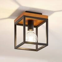 Lindby Miravi Deckenleuchte, Holz, einflammig