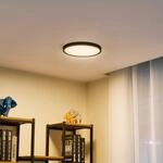 Lindby LED-Deckenleuchte Pravin, &Oslash; 30 cm, CCT, schwarz