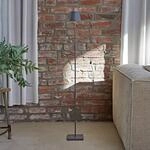 LED-Akku-Stehlampe Nuindie IP54 120 cm rund USB-C grafit