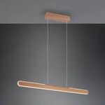 LED-H&auml;ngelampe Helios, kaffee, h&ouml;henverstellbar, dimmbar CCT