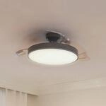 Philips LED-Deckenventilator Atlas, nickel, leise, CCT