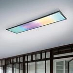 LED-Deckenlampe Beta, L&auml;nge 119 cm, schwarz, RGBW, CCT