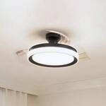 Philips LED-Deckenventilator Bliss schwarz/wei&szlig;, leise, CCT