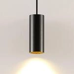 Arcchio Pendelleuchte Ejona, H&ouml;he 15 cm, schwarz, Metall