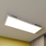 Lindby LED-Panel Luay, 80 x 30 cm, CCT, Remote, dimmbar