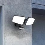 LED-Solar-Au&szlig;enwandleuchte Duplex, 2-flammig, Eckmontage