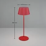 Reality Leuchten LED-Akku-Tischlampe Suarez, rot, Höhe 39 cm, Metall, dimmbar Reality Leuchten LED-Akku-Tischlampe Suarez, rot, Höhe 39 cm, Metall, dimmbar