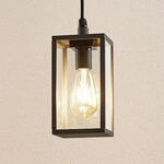 Lindby Au&szlig;enpendellampe Filimon, anthrazit, 22 cm, IP44, E27