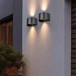 LED-Akku-Au&szlig;enwandlampe Talent, schwarz, Breite 16 cm Sensor