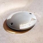 Lindby LED-Bodeneinbauleuchte Nandita, Ø 10 cm, silber, IP65 Lindby LED-Bodeneinbauleuchte Nandita, Ø 10 cm, silber, IP65