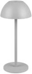 LED-Akku-Tischlampe Ricardo, grau, H&ouml;he 30 cm, Kunststoff