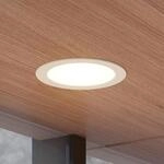 Prios LED-Einbaustrahler Rida, wei&szlig;. &Oslash; 23 cm, 30W, CCT, IP44