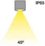 SLC MiniOne Fixed LED-Downlight IP65 schwarz 930