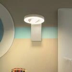 LEDVANCE LED-Wandstrahler Saturn CCT, Schalter, wei&szlig;
