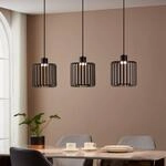 EGLO connect LED-H&auml;ngeleuchte Ginestrone-Z, 3-fl., schwarz