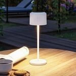 Paulmann LED-Solar-Tischlampe Else, wei&szlig;, IP44, dim