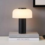 LED-Akku-Tischlampe Ponente, &Oslash; 16 cm, schwarz/wei&szlig;, CCT