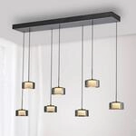 Paul Neuhaus LED-H&auml;ngelampe Rika, 135 cm, Glas, dimmbar