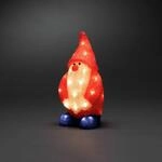 LED-Dekofigur Weihnachtsmann rot IP44 H&ouml;he 36 cm
