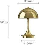 Louis Poulsen Panthella PORTABLE 160 V3, messingfarben
